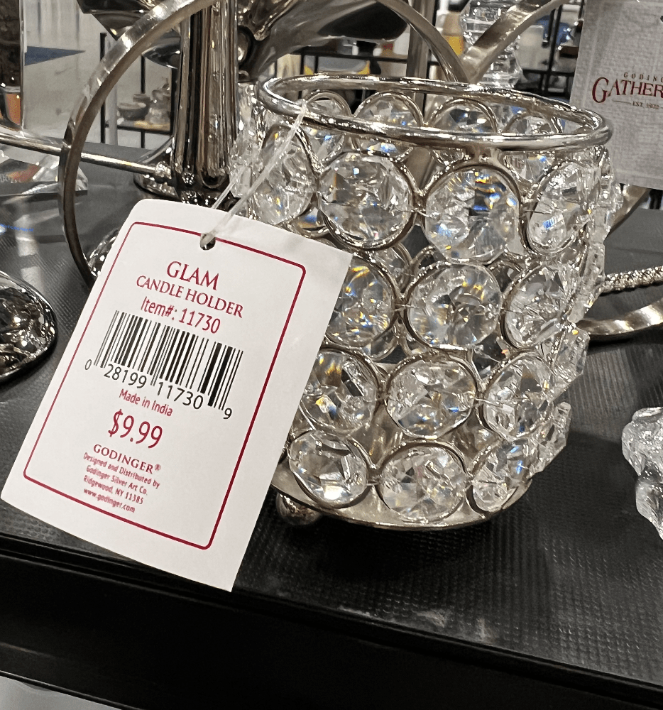 Glam Votive Holder - Silver