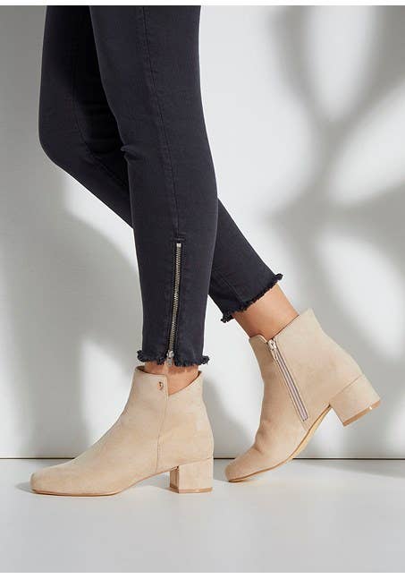 Women's Faux Suede Booties - LASCANA