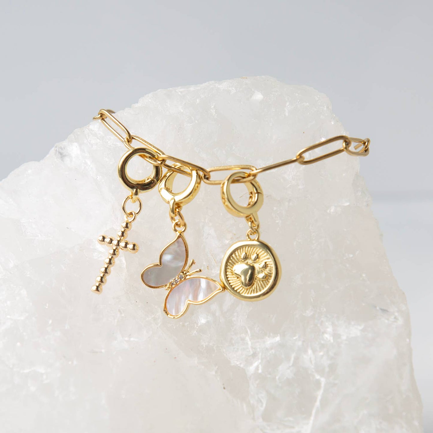 Butterfly Charm-Mother of Pearl | Bag Charm | Shoe Charm