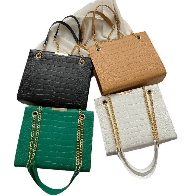 Fashionable PU Large Capacity Square Shoulder Bag