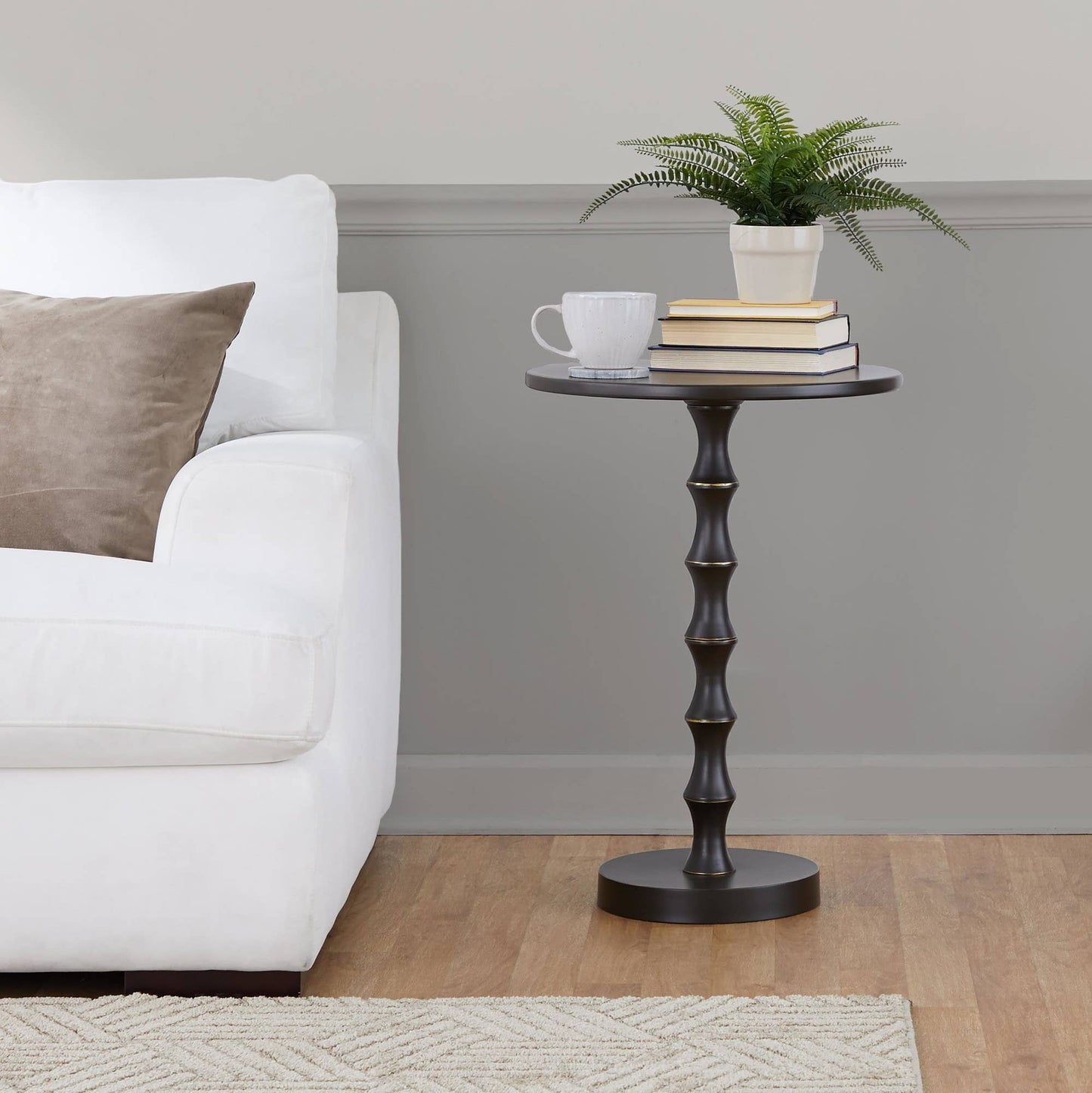 Bora 26.75" Metal Accent Table