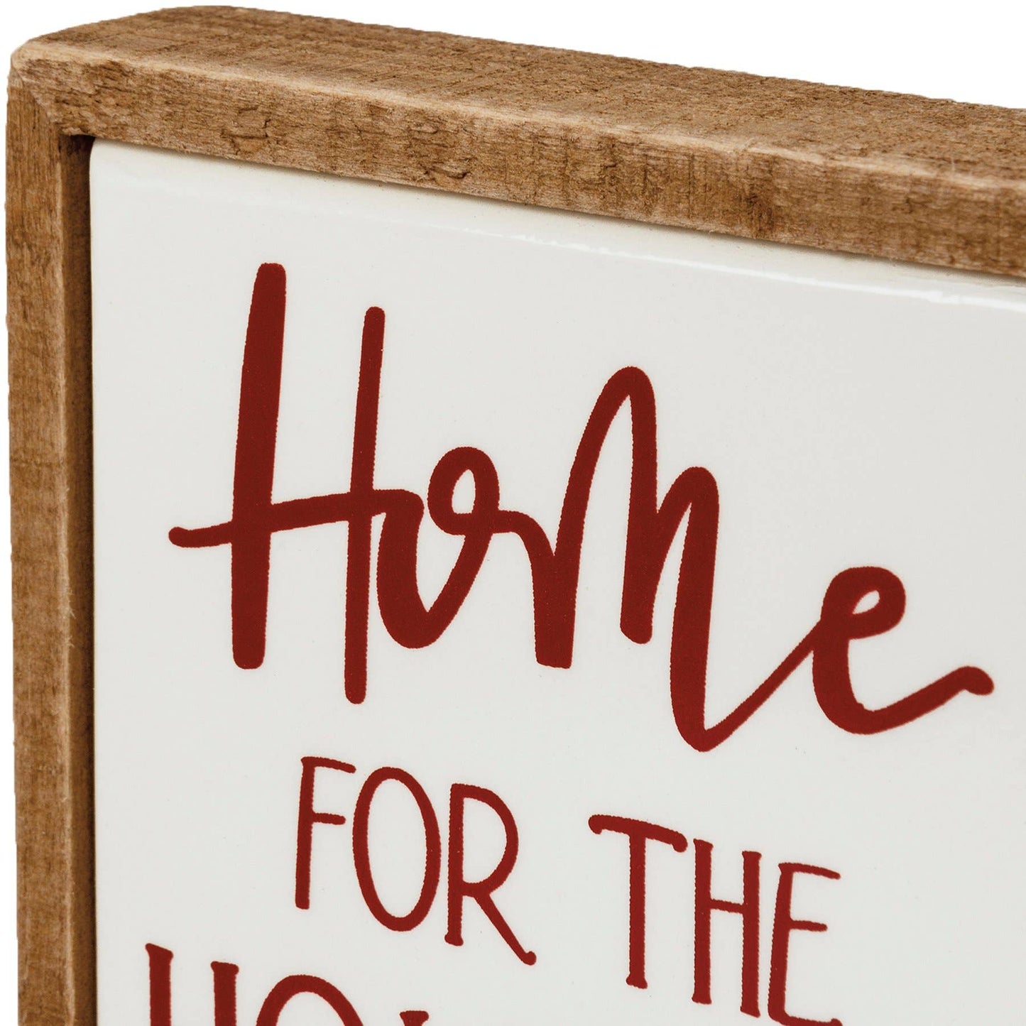 Home For The Holidays Box Sign Mini