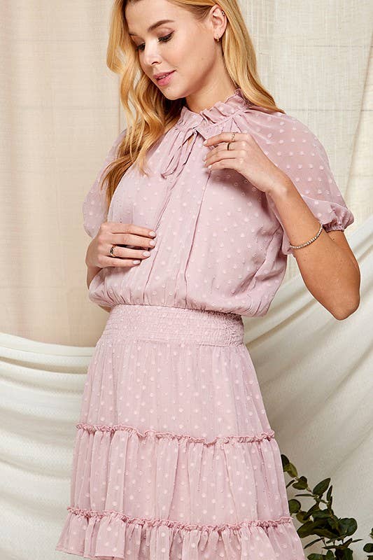 Swiss Dot Semi-Sheer Women's Dress 5181IMD