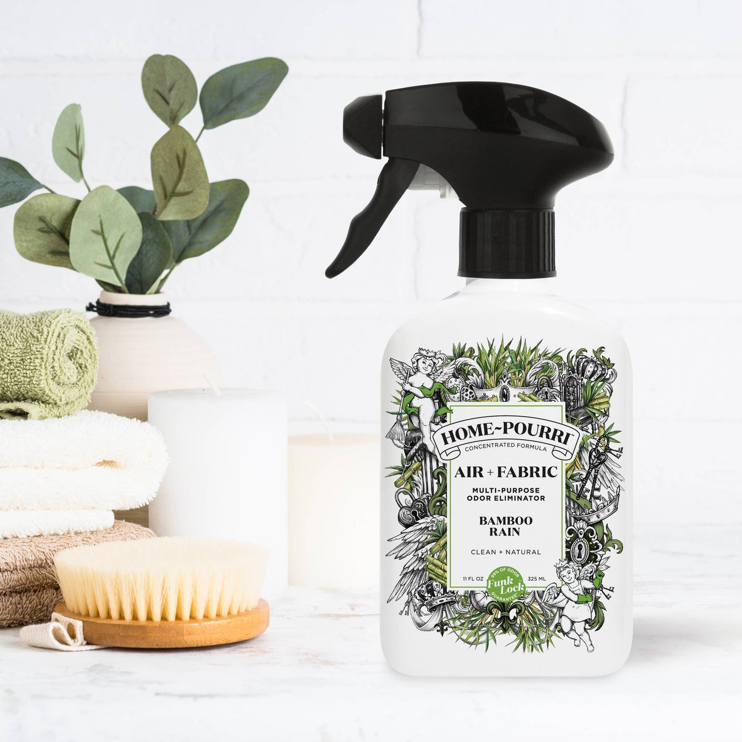 Home~Pourri Air + Fabric Bamboo Rain Room Spray 11oz