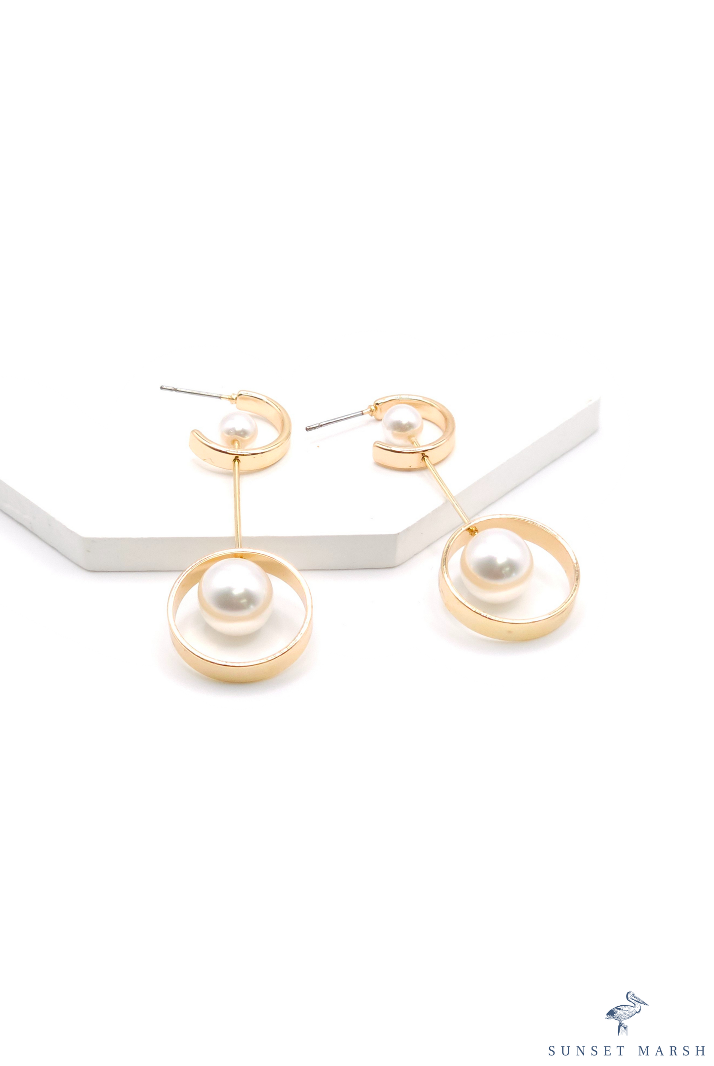 Celeste Drop - Gold Earrings