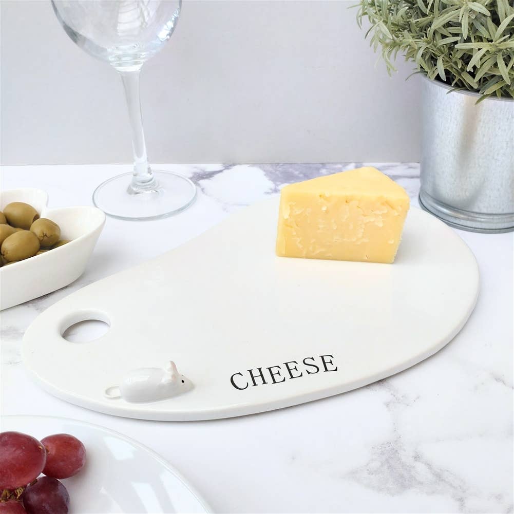 Ceramic Cheese Plate with Mouse - Organic 26cm