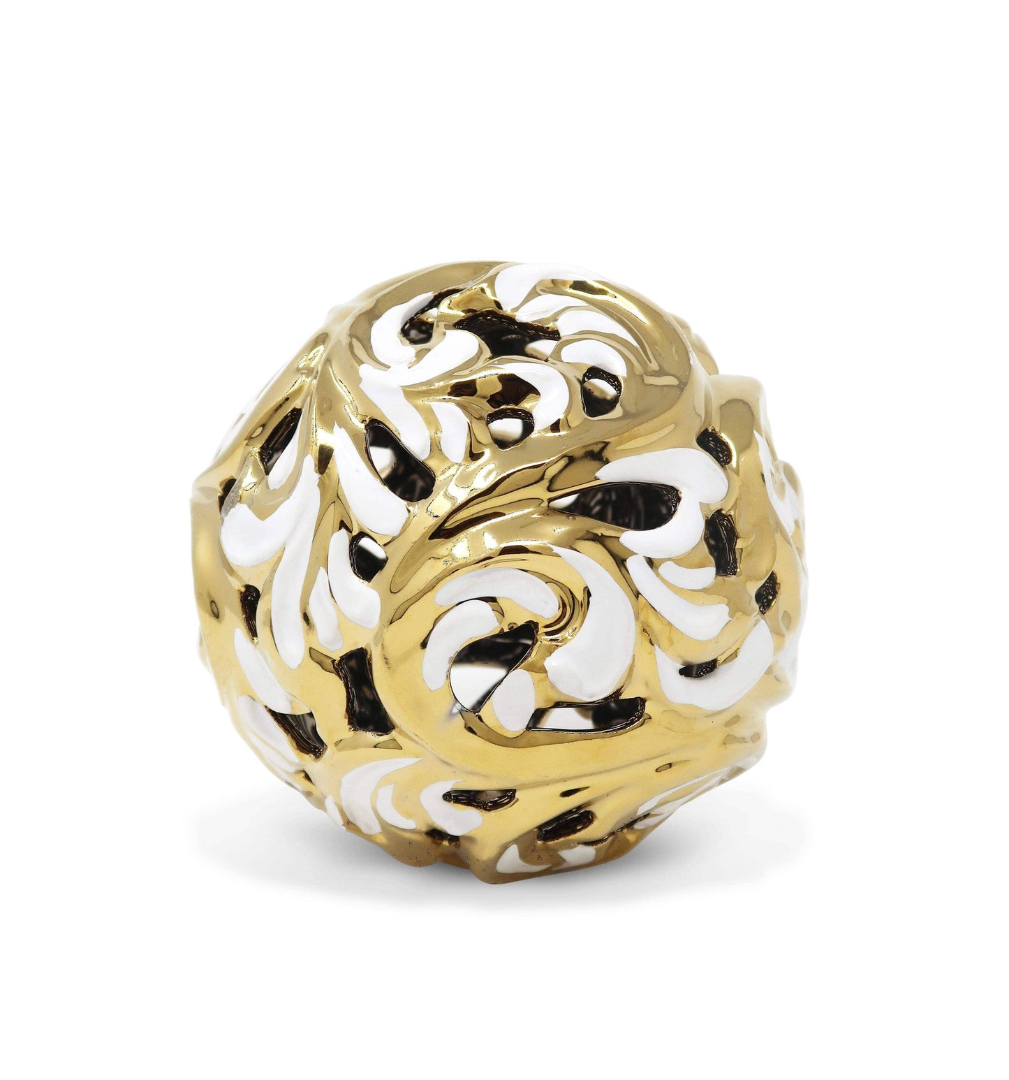 White/Gold Decorative Ball