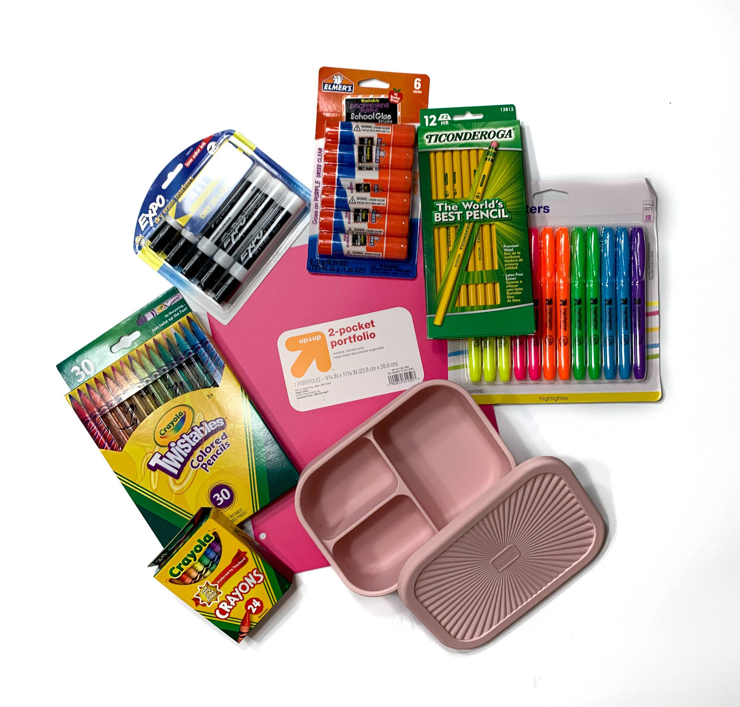 Ballet Pink Silicone Bento Lunch & Snack Box
