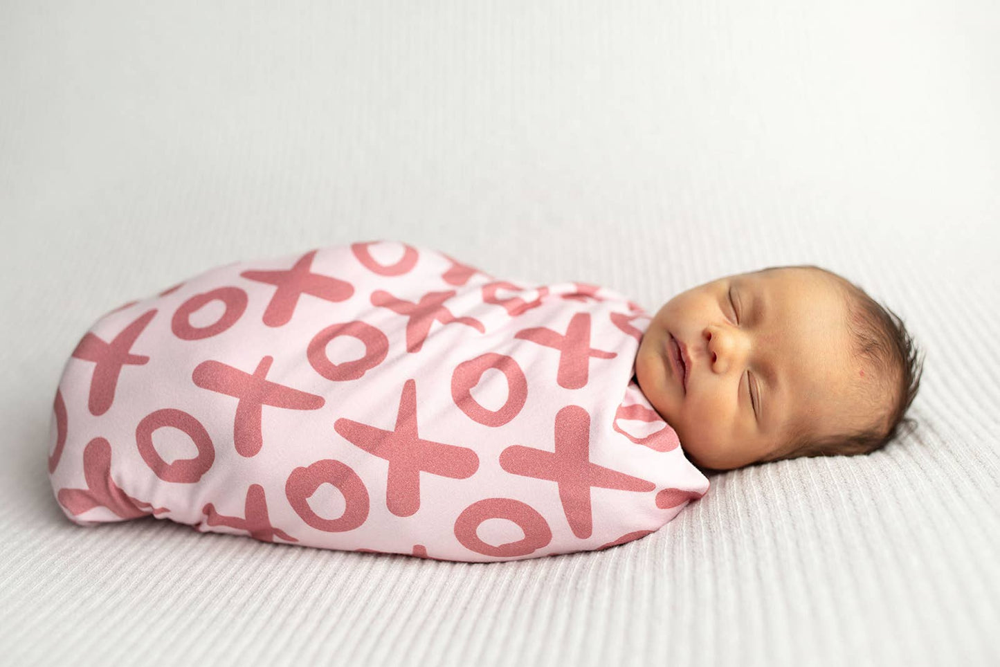 Valentine's XOXO Bamboo Newborn Lovey Small Swaddle Blanket