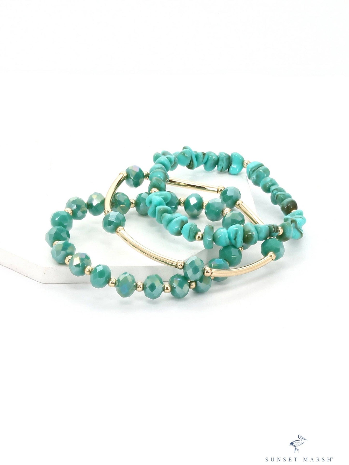 Layered Oasis - Blue Bracelet