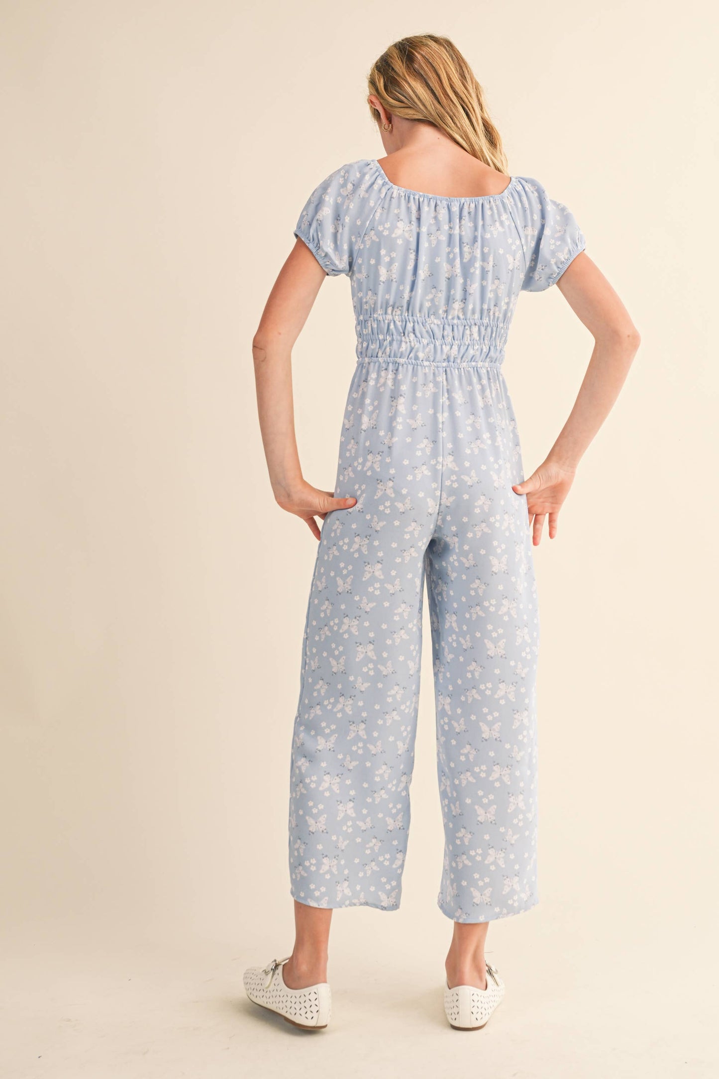 TWEEN KIDS GIRLS PEASANT TOP JULIETTE WAIST JUMPSUIT (7-12)
