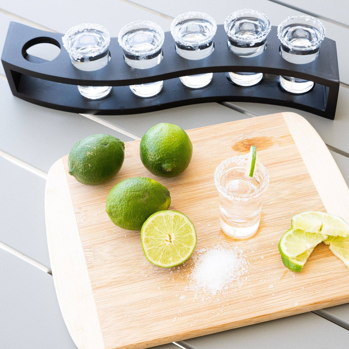 Shot Glasses with Wood Layered Base - 1oz - (1pc)