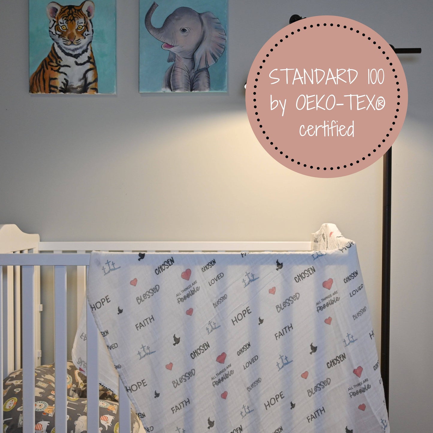 All Things Possible Baby Muslin Swaddle Blanket