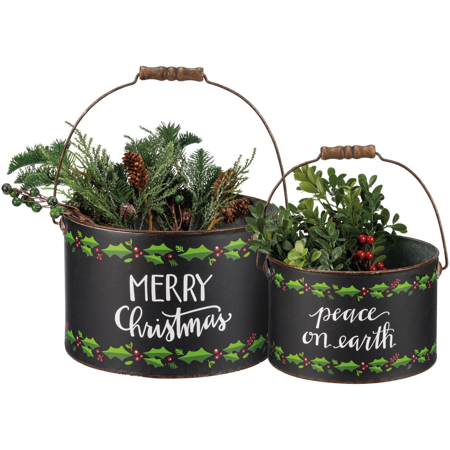 Small Merry Christmas Bucket small