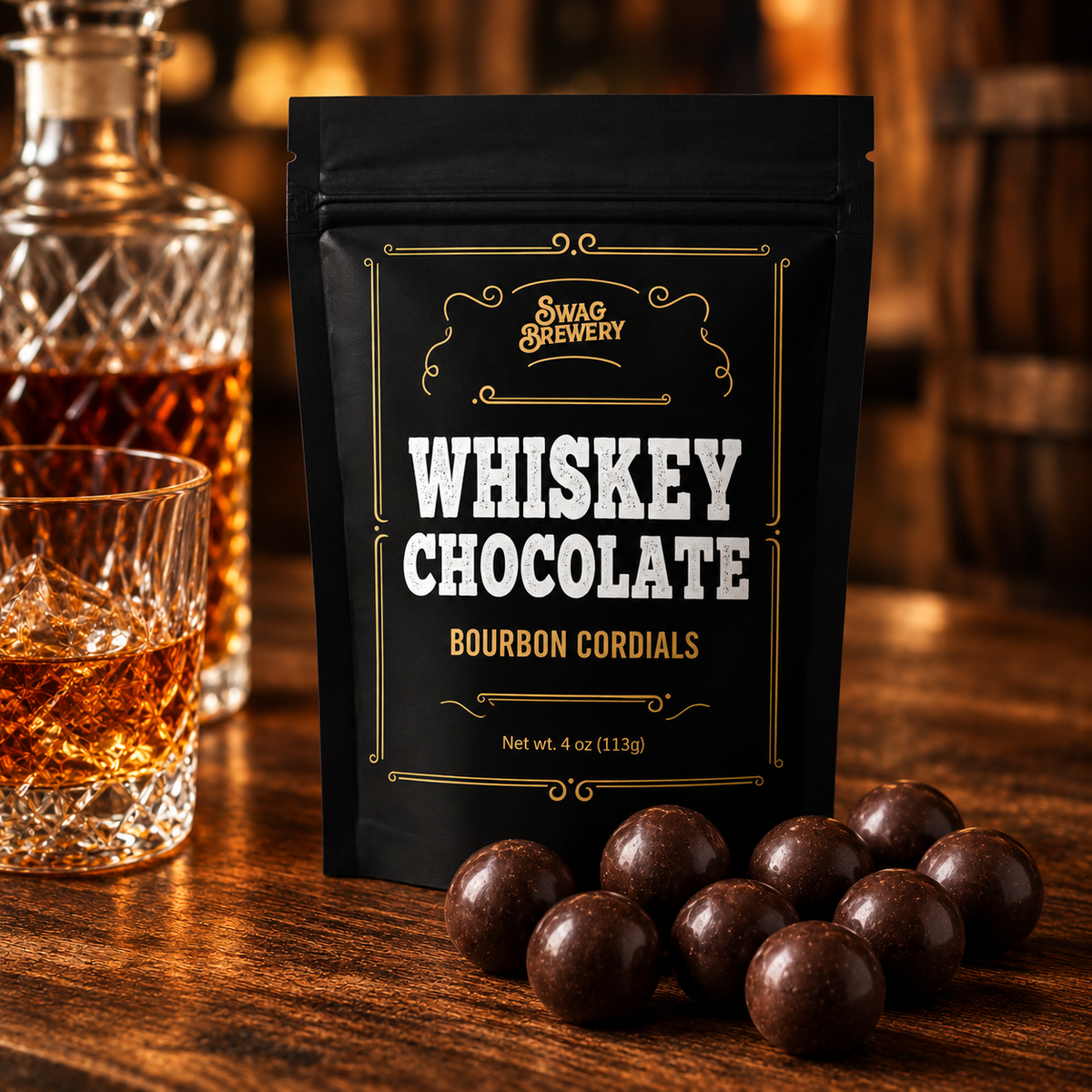 Whiskey Chocolate Cordials