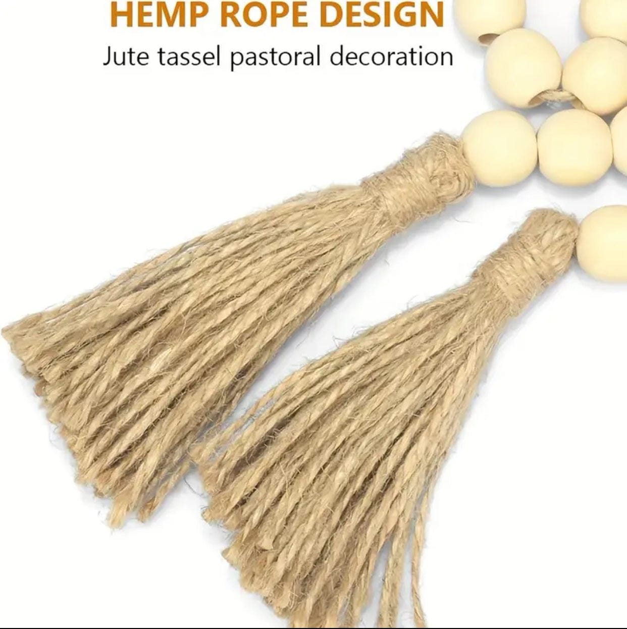 String of Decorative Wooden Beads