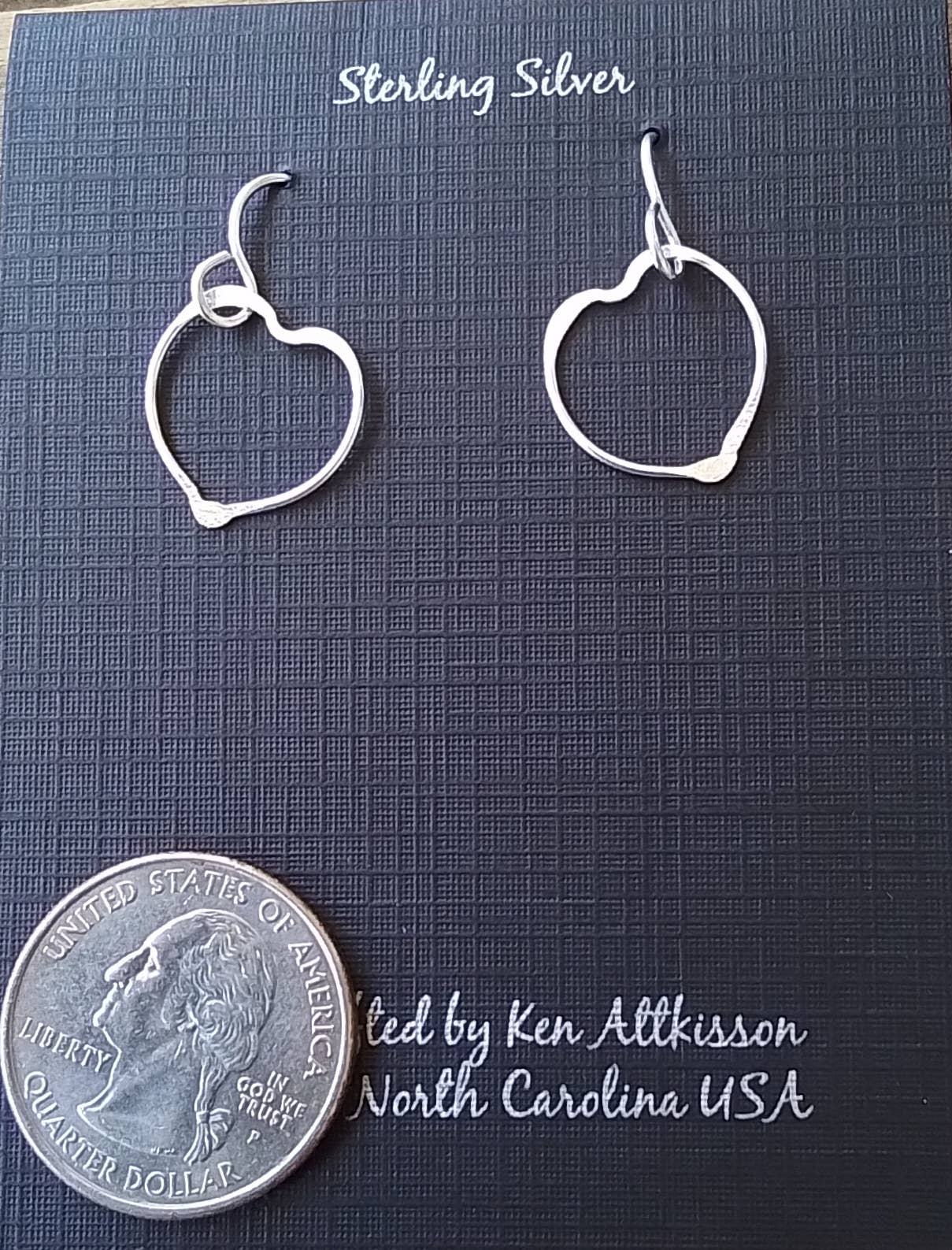 Sterling Silver Earrings Heart