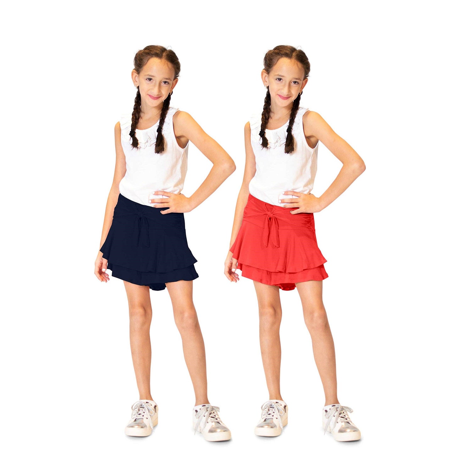 Tie Front Skort