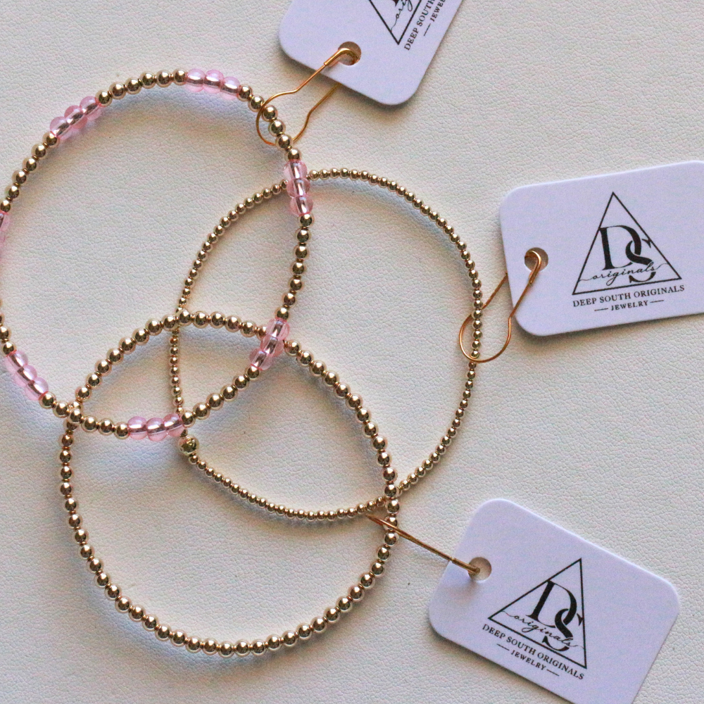 Maggie Bracelet - Gold Filled Beaded Bracelet - 14k Gold Filled