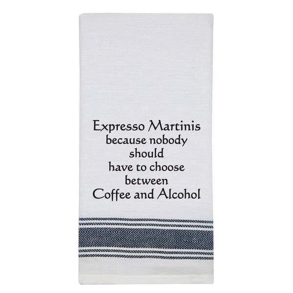NEW BB-E-32 White Kitchen Towel "Expresso..."