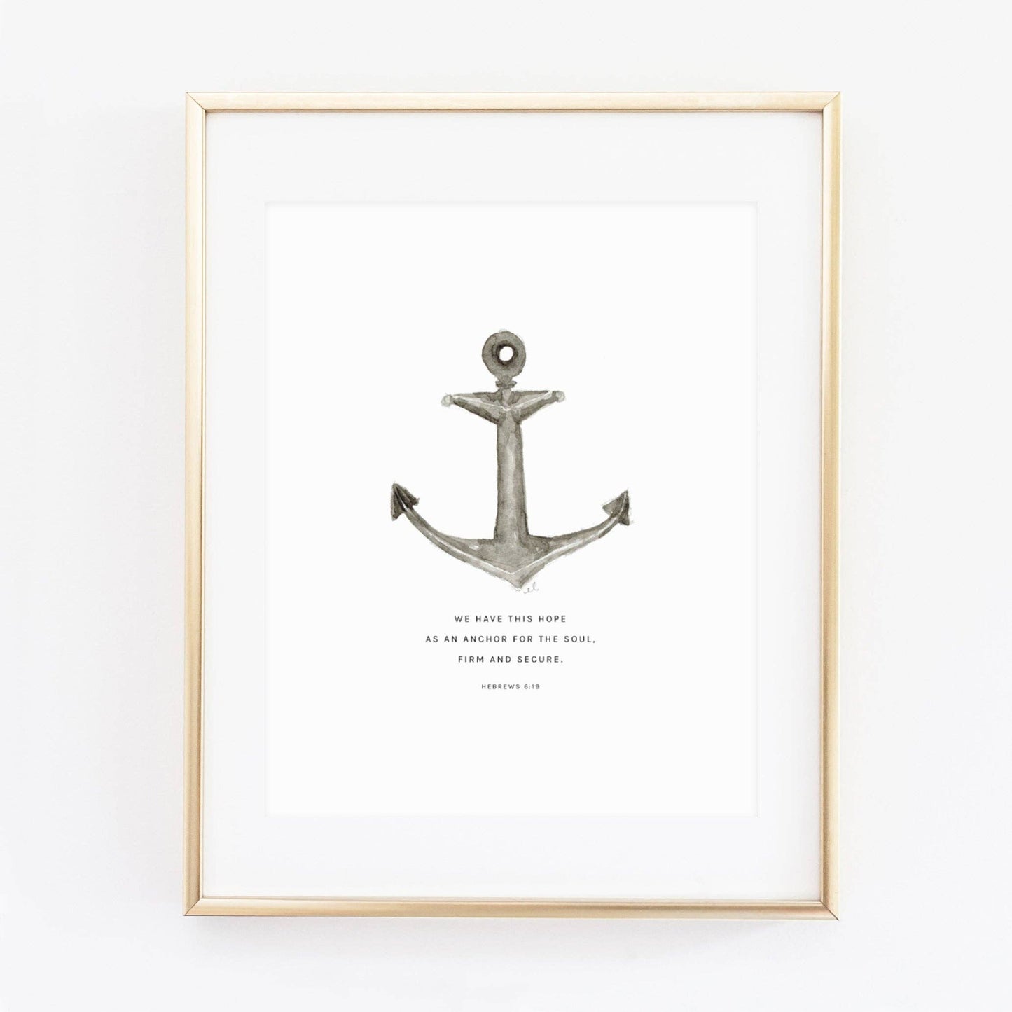 Hebrews 6:11 anchor scripture print