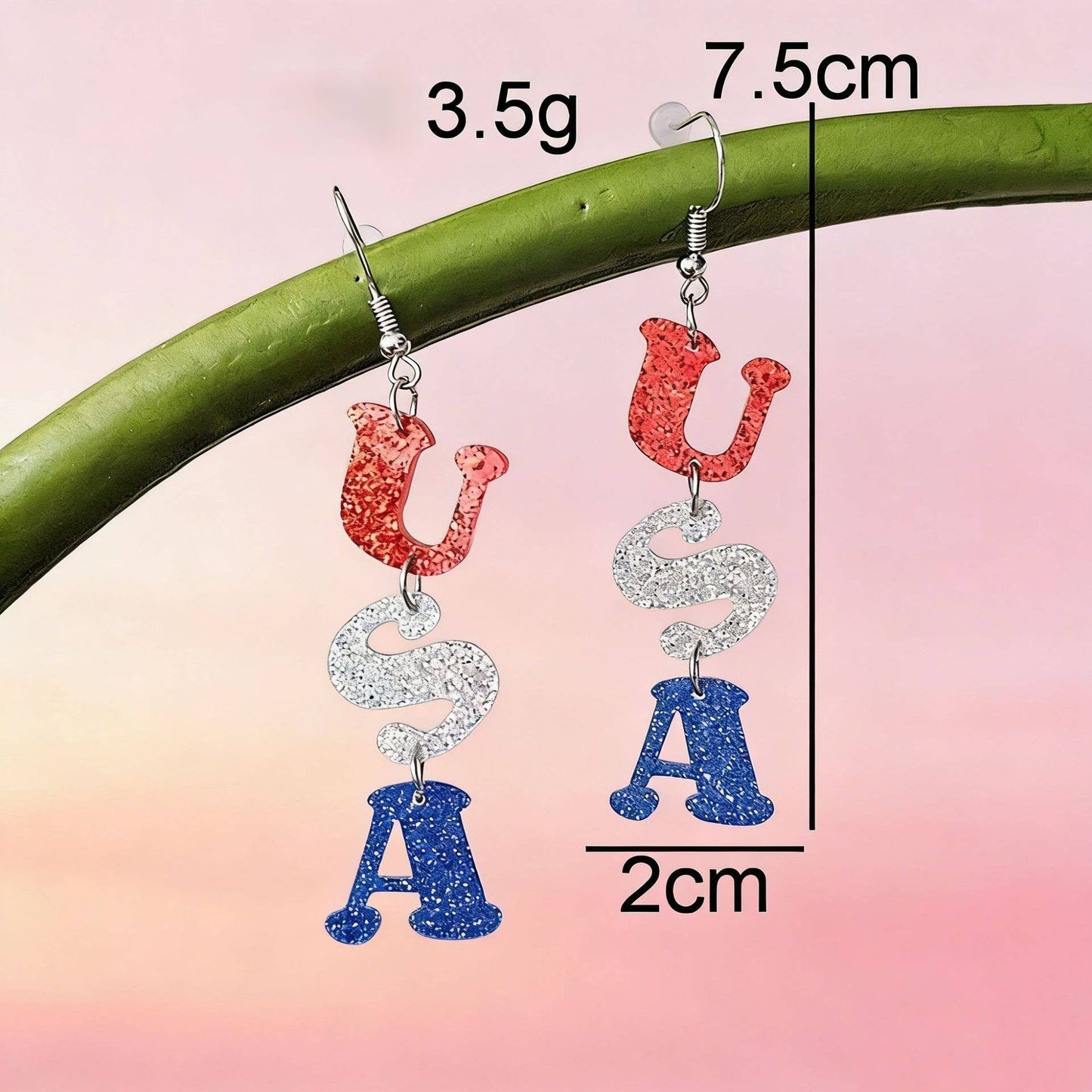 USA 250th Anniversary Acrylic Earrings