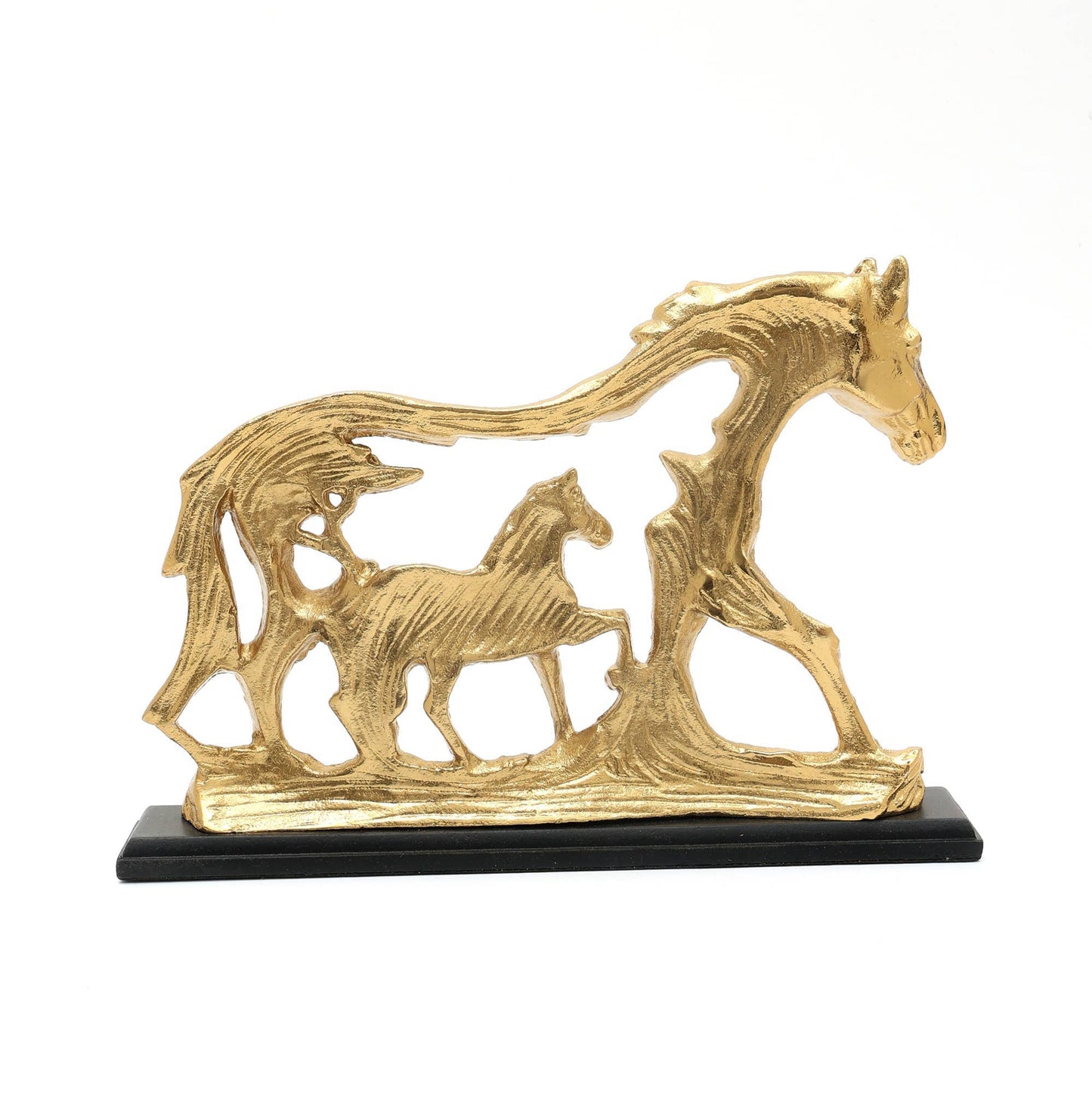 Decorative Horse Sculpture-Animal Figurine-11x1.25x7.75"