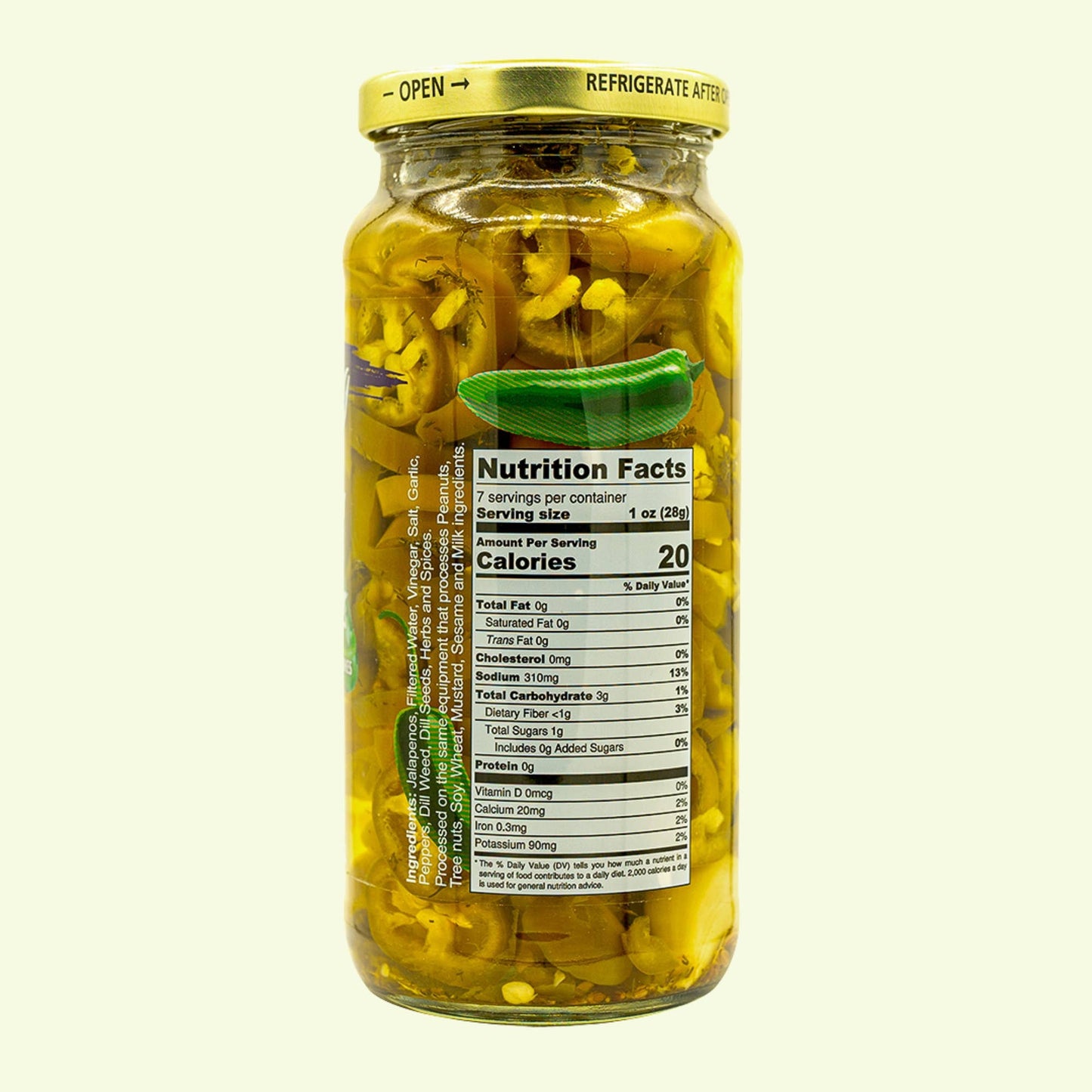 Handcrafted Pickled Jalapenos | Spicy Dill | 16oz