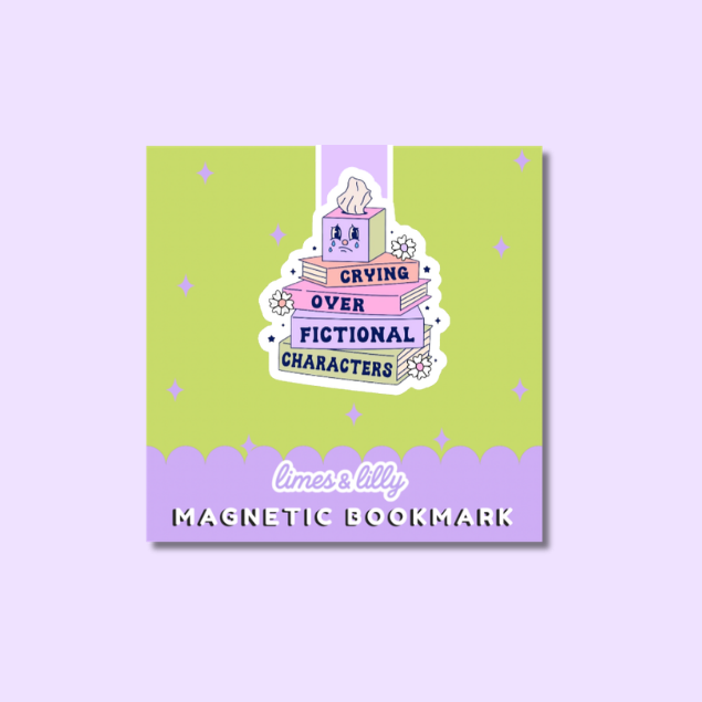 Crying Over Fictional Characters Magnetic Bookmark