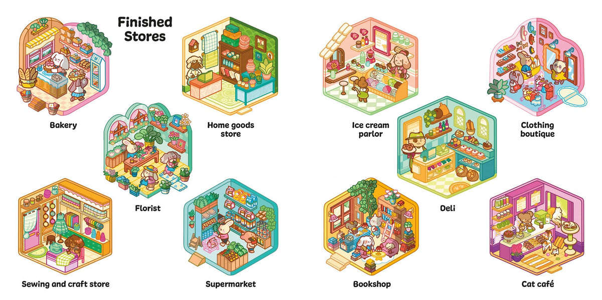 Cute & Cozy Sticker Rooms: Cozy Stores