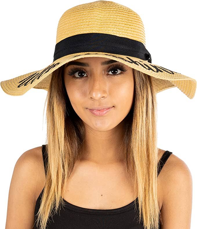 Embroidered Sun Hat - Hello Sunshine