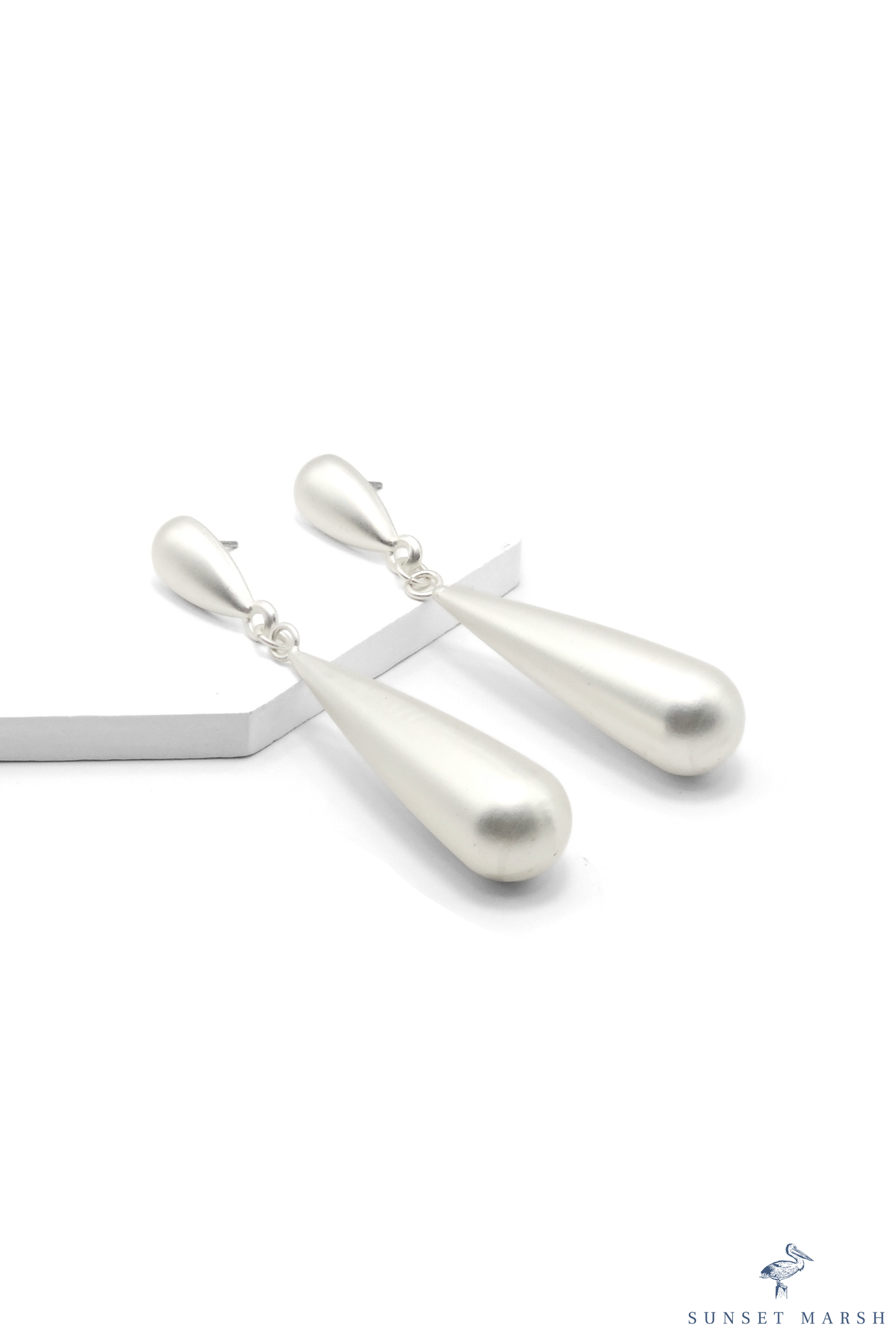 Drop the Drama - Silver Earrings