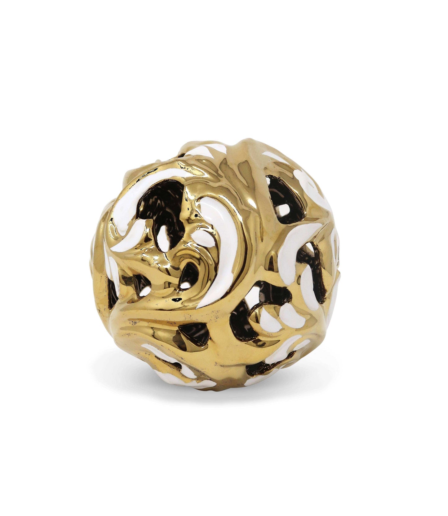 White/Gold Decorative Ball
