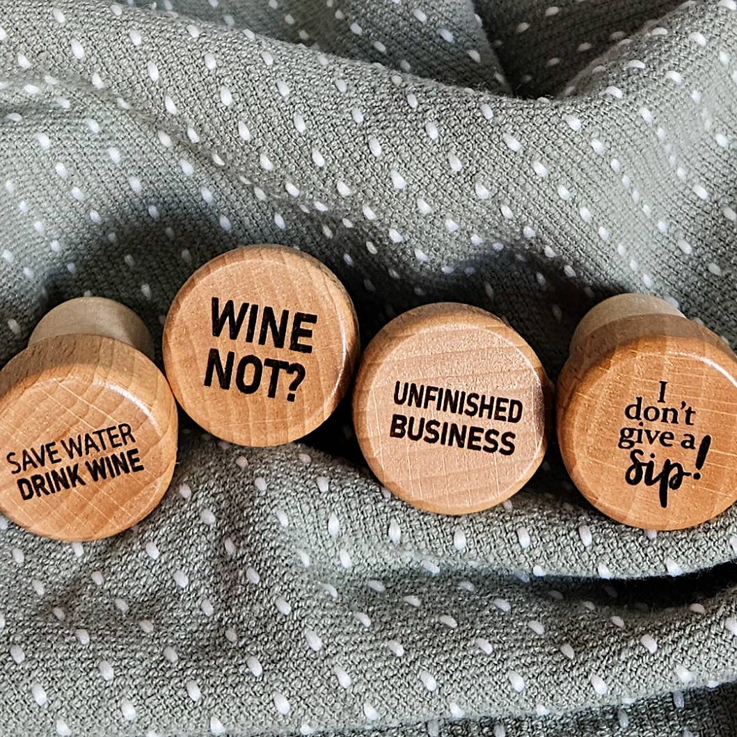 Unfinished Business Wine Stopper