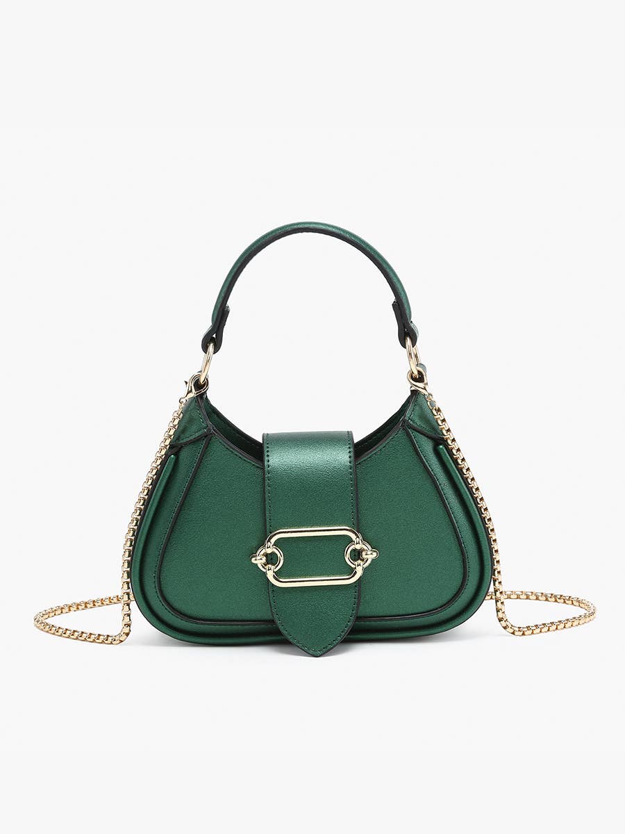 EH2563 Malia Buckle Crossbody/Satchel w/ Chain Strap