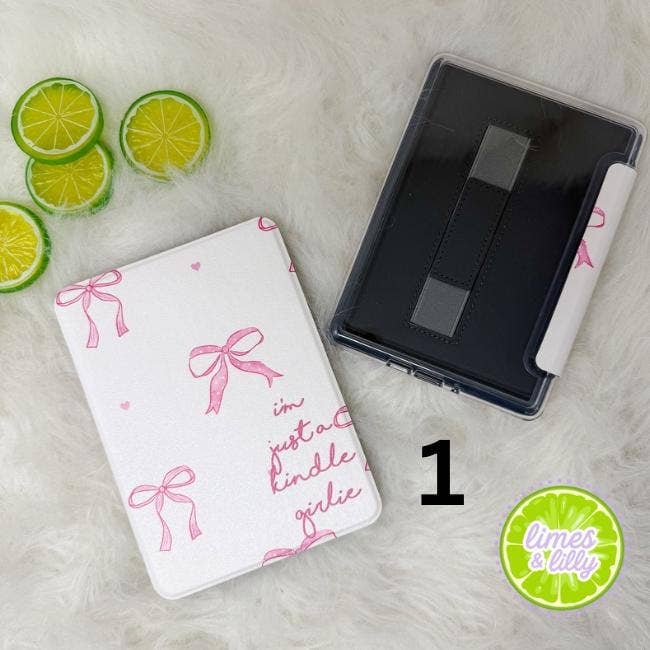 The Girlie Collection Kindle Case | Floral & Bow Clear Back