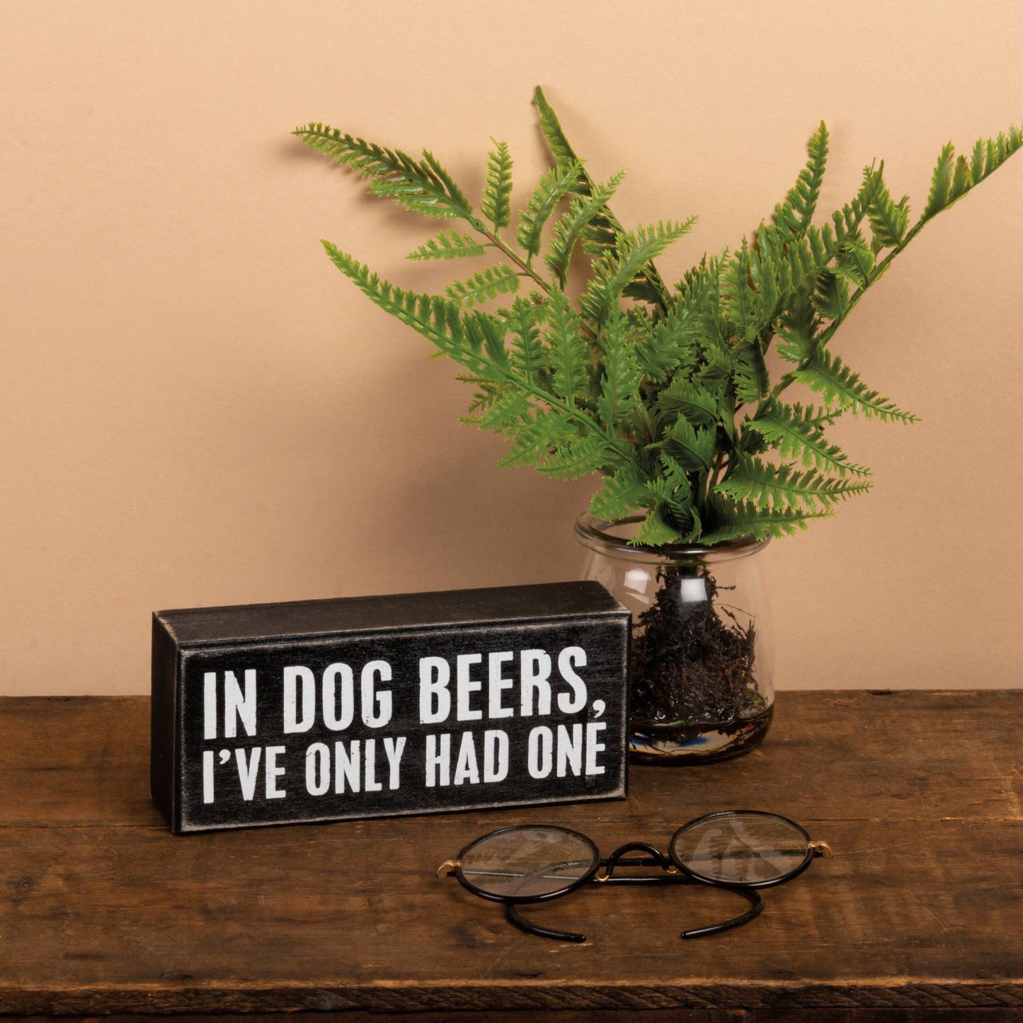 In Dog Beers Box Sign