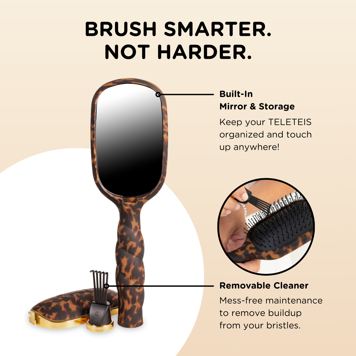 Detangler Brush |Tortoise| Thick