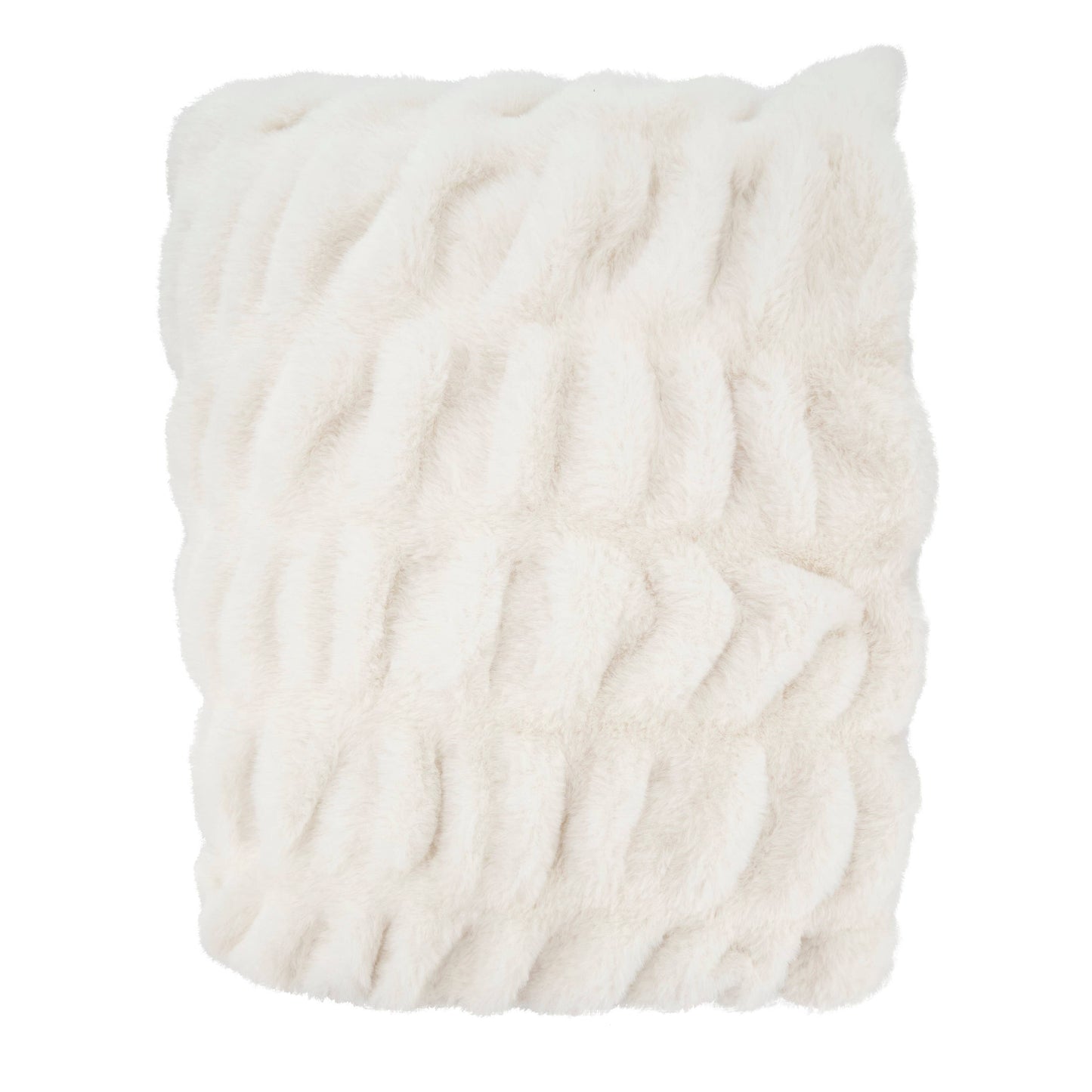 Cuddle Corner Faux Rabbit Fur Throw