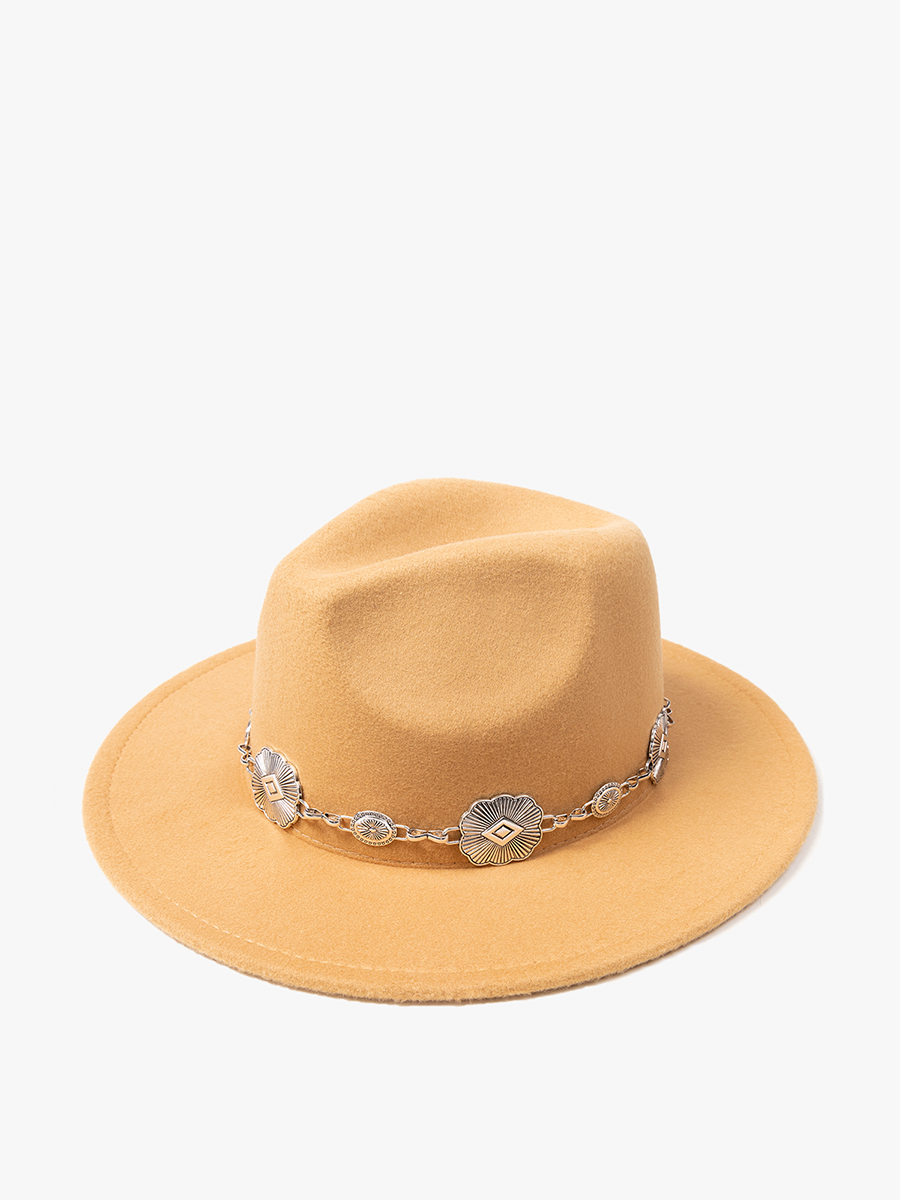 Annette Fedora w/ Concho Chain Band