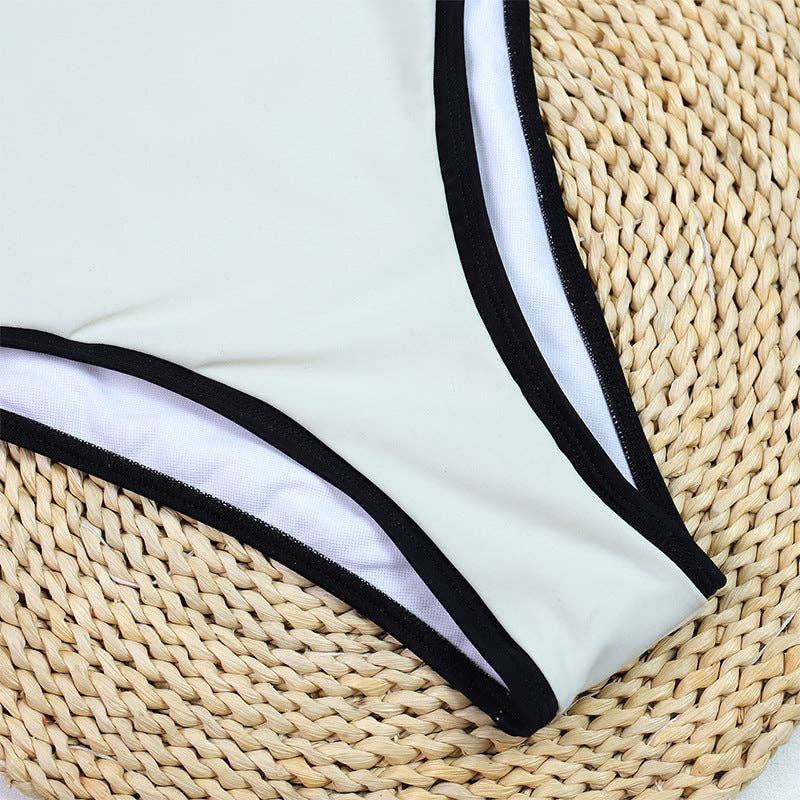 Simple Color Block Sexy One Piece Swimwear DPSW1114