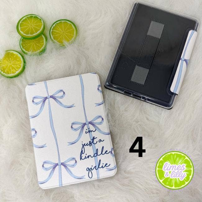 The Girlie Collection Kindle Case | Floral & Bow Clear Back