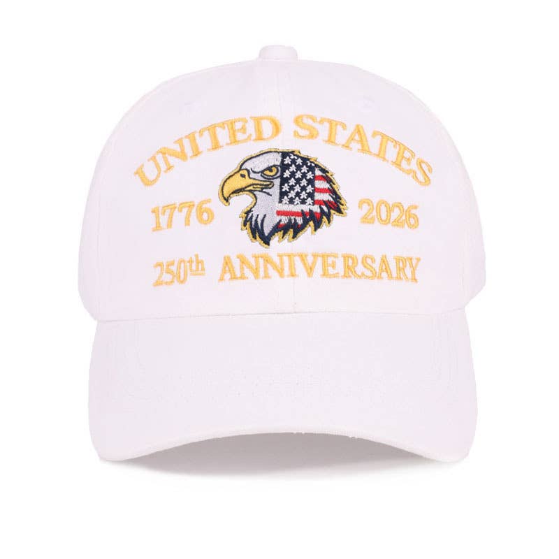 250th Anniversary Flag Eagle Embroidered Baseball Cap