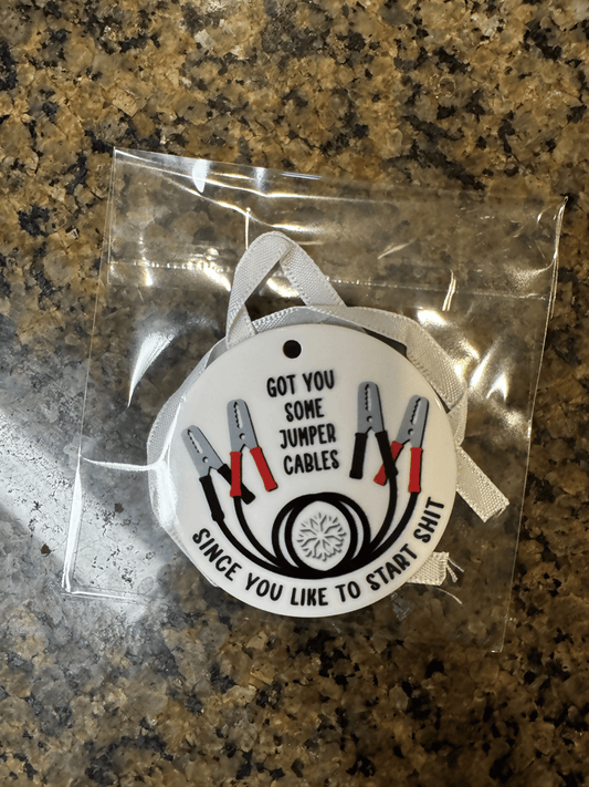 Jumper Cables Ornament