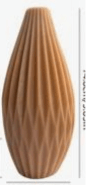 Line Stripped Candle