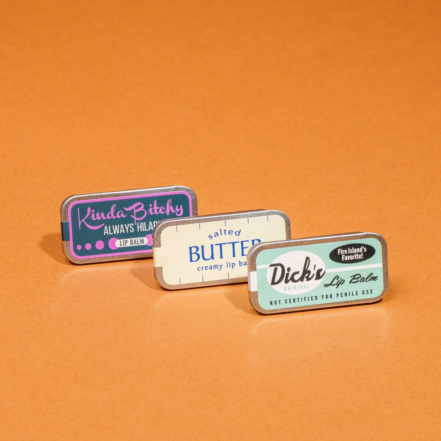 Kinda Bitchy Lip Balm | Funny Old School Tin
