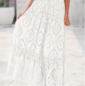 Lace Boho Skirt Med
