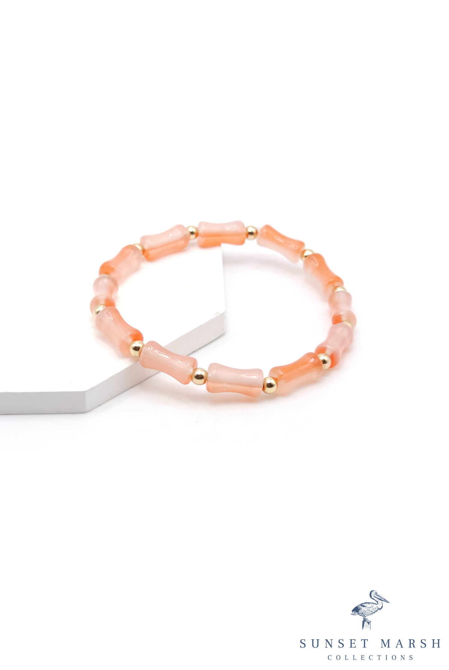 Bamboo Bliss - Coral Bracelet