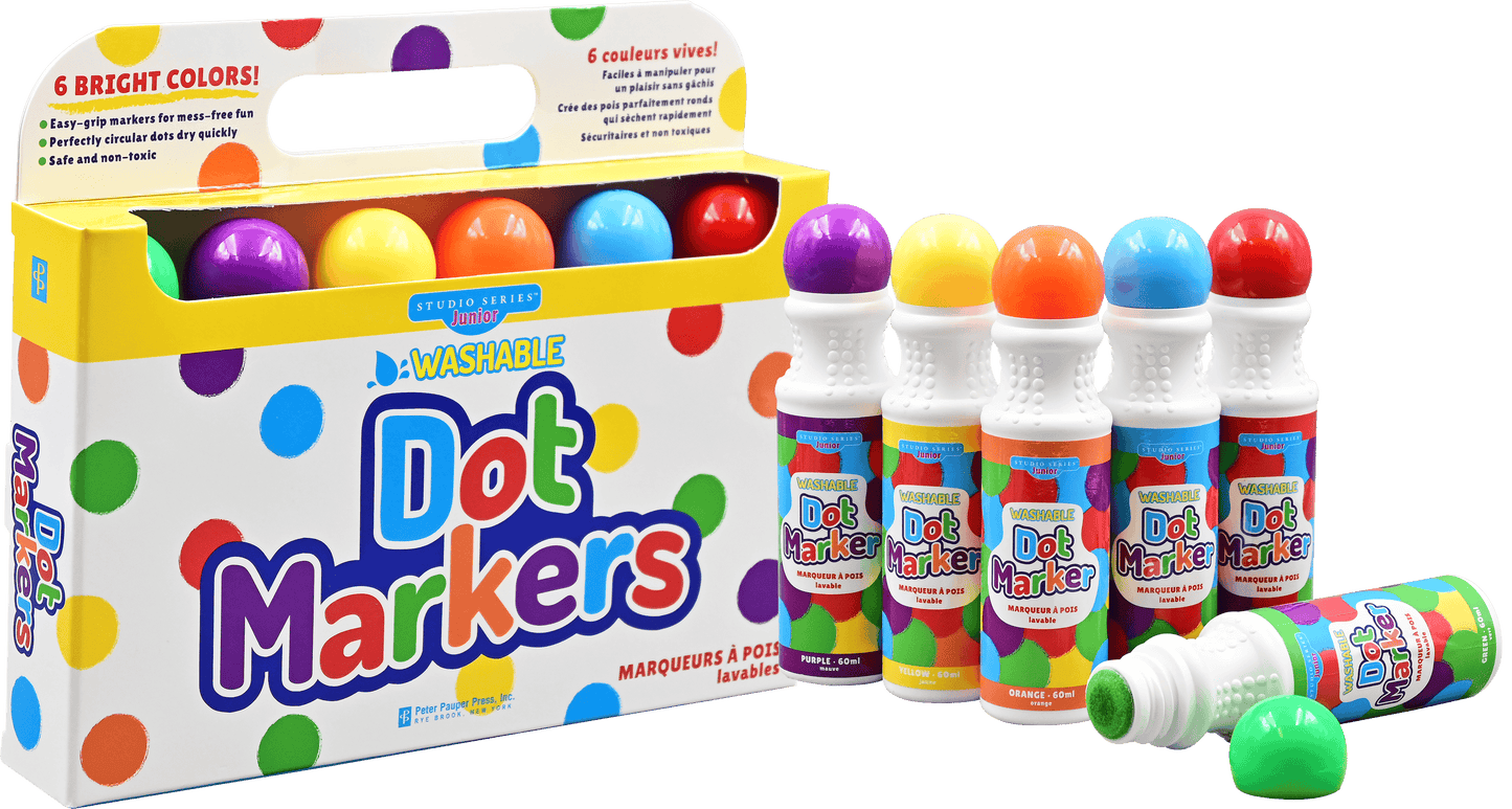 Studio Series Junior Washable Dot Markers (Set of 6)