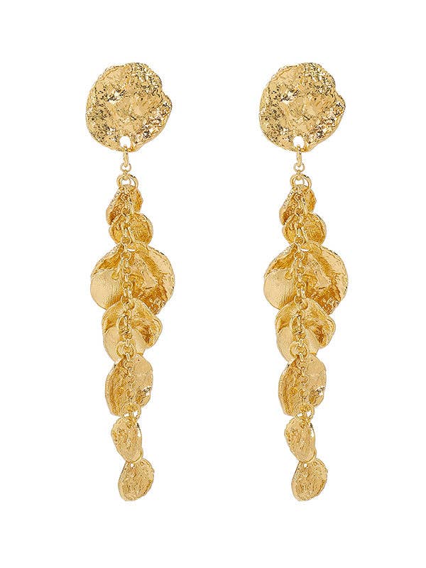 Geometric Solid Color Tasseled Earrings Accessories